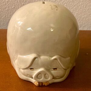 Fitz Floyd vintage ceramic Porky Pig coin bank